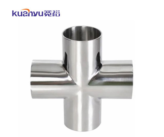 不銹鋼衛生級焊接等徑四通配圖