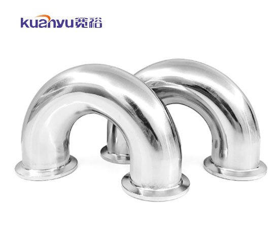 不銹鋼衛生級快裝180°彎頭配圖